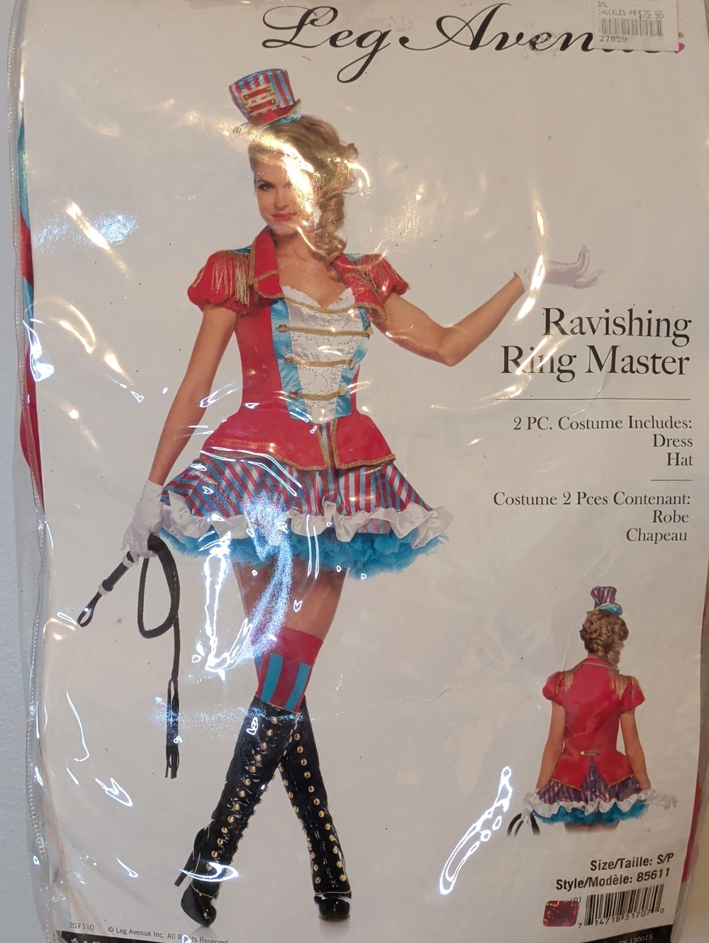 Leg Avenue Patriotic Ringmaster Costume in Red, Blue & White